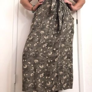 Vintage 90’s floral wrap skirt